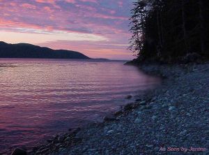 2i-Sunset at High Island Kayak Camp in  Gwaii Haanas Queen Charlotte Islands.jpg